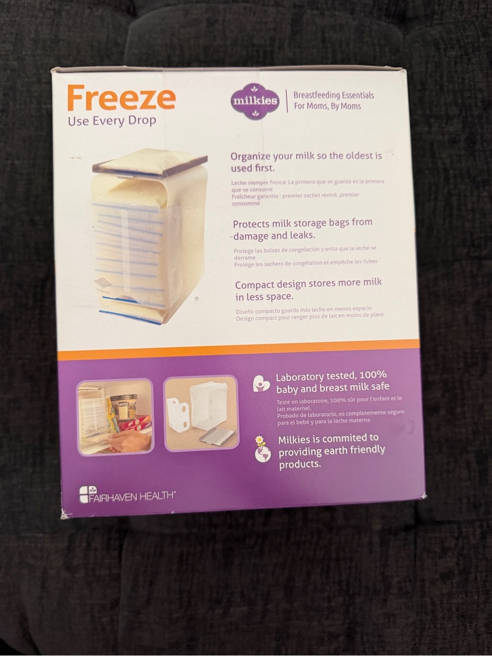 Milkies Freeze Breast Milk Organizer
